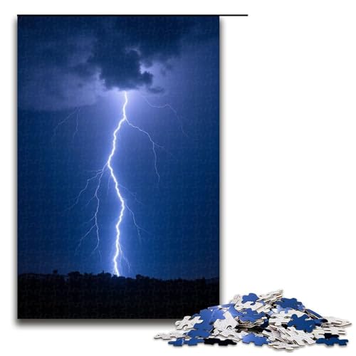 Puzzles 1000 Teile für Erwachsene Puzzles für Erwachsene 1000-teiliges Puzzle Lernspiele - Donner und Blitz von mowenbingpeng