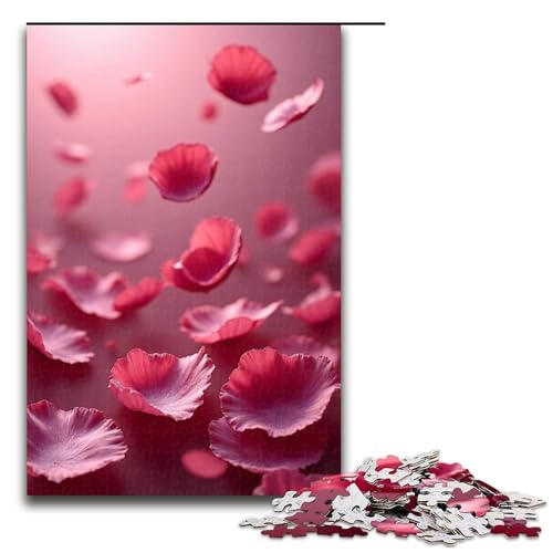 Puzzles 1000 Teile für Erwachsene Puzzles für Erwachsene 1000-teiliges Puzzle Lernspiele - Fallende Blütenblätter von mowenbingpeng