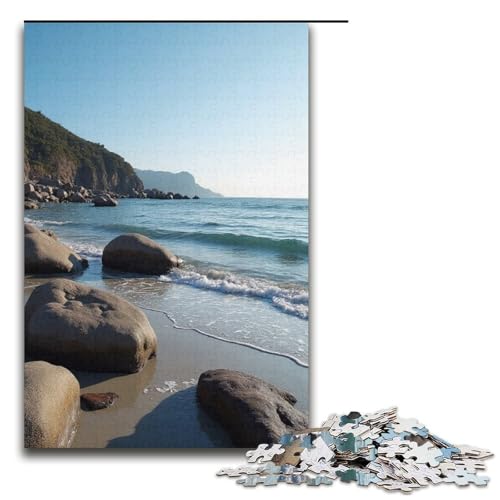 Puzzles 1000 Teile für Erwachsene Puzzles für Erwachsene 1000-teiliges Puzzle Lernspiele-Rocky Beach von mowenbingpeng