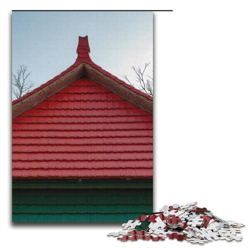 Puzzles 1000 Teile für Erwachsene Puzzles für Erwachsene 1000-teiliges Puzzle Lernspiele - Rotes Dach und grüne Kacheln Puzzles 1000 Teile für Erwachsene Puzzles für Erwachsene 1000-teiliges Puzzle Lernspiele - Rotes Dach und grüne Kacheln von mowenbingpeng