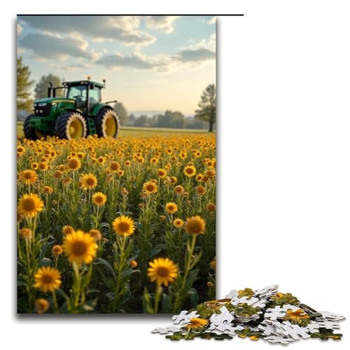 Puzzles 1000 Teile für Erwachsene Puzzles für Erwachsene 1000-teiliges Puzzle Lernspiele - Schöne Sonnenblume von mowenbingpeng