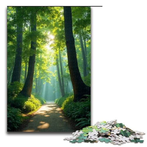 Puzzles 1000 Teile für Erwachsene Puzzles für Erwachsene 1000-teiliges Puzzle Lernspiele - Üppige Bäume von mowenbingpeng