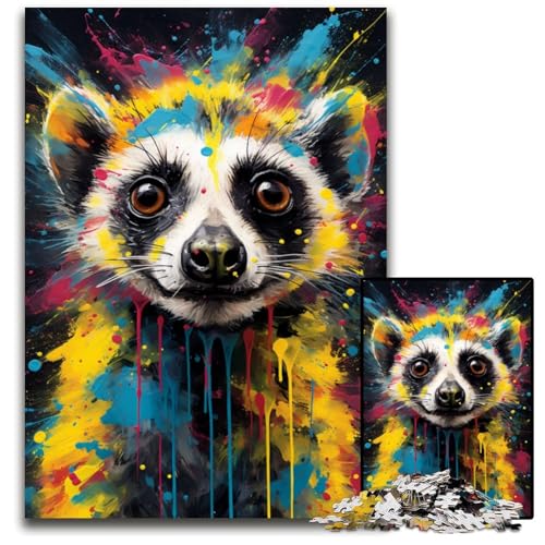 Puzzles für 1000 Teile Erdmännchen Bunte Puzzles für Erwachsene anspruchsvolles Denkspiel für Teenager Spaß für den Familienspielabend 1000 Teile (75 x 50 cm) von mowenbingpeng