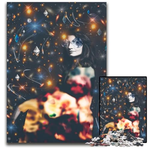 Puzzles für 1000 Teile Woman UniversePuzzles für Erwachsene anspruchsvolles Denkspiel für Teenager Spaß am Familienspieleabend 1000 Teile (75 x 50 cm) von mowenbingpeng