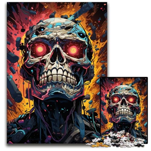 Puzzles für 1000 Teile mechanische SkelettPuzzles für Erwachsene anspruchsvolles Denkspiel für Teenager Spaß für den Familienspieleabend 1000 Teile (75 x 50 cm) von mowenbingpeng