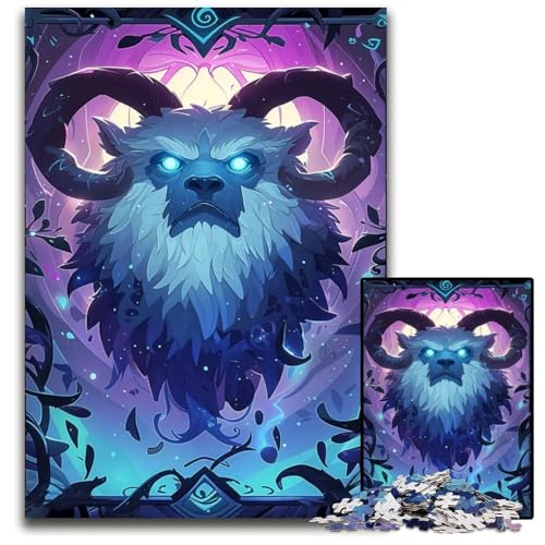 Puzzles für Erwachsene 1000 Yeti MagicKartenpuzzles für Erwachsene Geburtstage und Feiertage 1000 Teile (75 x 50 cm) von mowenbingpeng