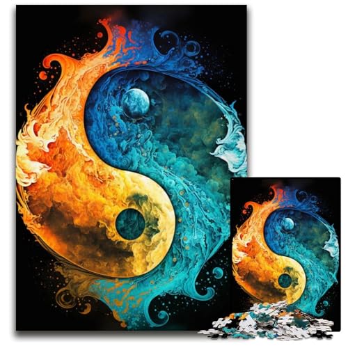 Puzzles für Erwachsene 1000 Yin und YangBalancePuzzles für Erwachsene Geburtstage und Feiertage 1000 Teile (38 x 26 cm) von mowenbingpeng