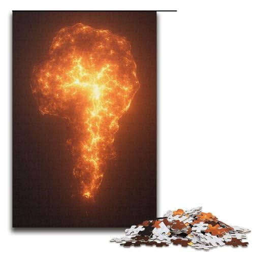 Radiant Puzzle für Erwachsene 1000 Teile Holzpuzzle für Erwachsene und Kinder ab 12 Jahren Lernspielzeug 1000 Teile (38 x 26 cm) von mowenbingpeng