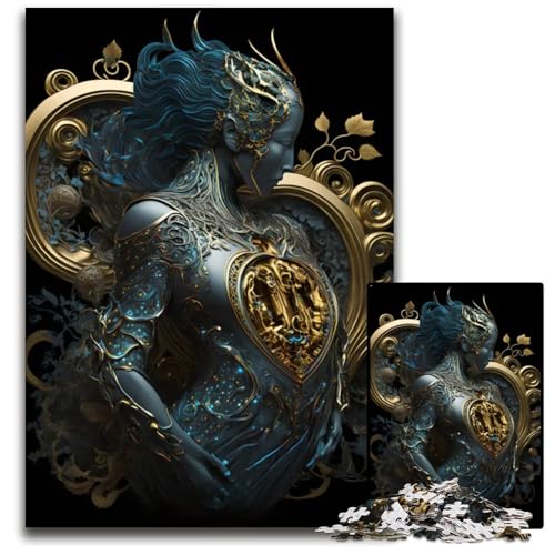 Sternzeichen Wassermann Puzzle 1000 Teile für Erwachsene Puzzles Herausforderndes Denkspiel Entspannendes Spielzeug für Teenager 1000 PCS (75x50cm) von mowenbingpeng