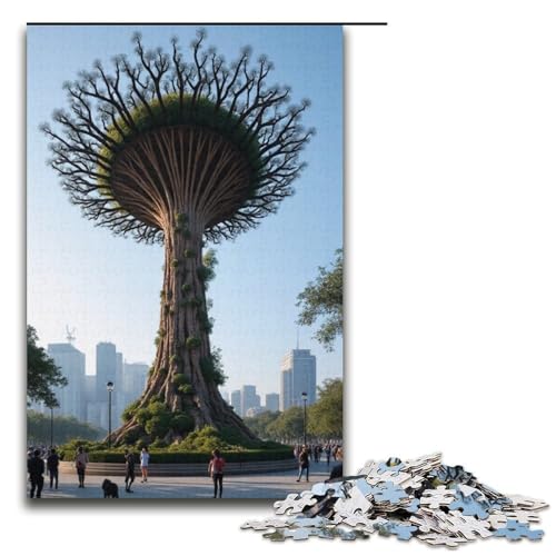 Supertree 1000-teiliges Puzzle für Erwachsene Puzzle als Geschenk geeignet für Teenager ab 14 Jahren 1000 Teile (38 x 26 cm) von mowenbingpeng