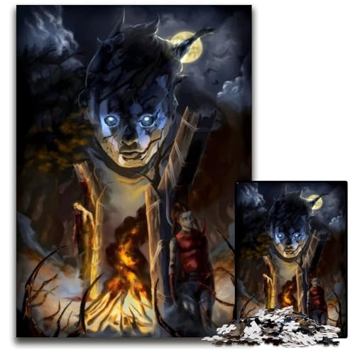 WraithPuzzle für Erwachsene 1000teiliges Holzpuzzle Denkspiel für Teenager 1000 Teile (75 x 50 cm) von mowenbingpeng