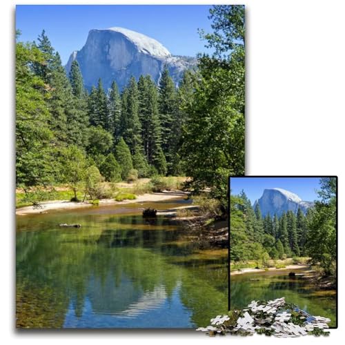 Yosemite Valley Kalifornien Puzzle 1000 Teile für Erwachsene Puzzles anspruchsvolles Denkspiel entspannendes Spielzeug für Teenager 1000 Teile (38 x 26 cm) von mowenbingpeng