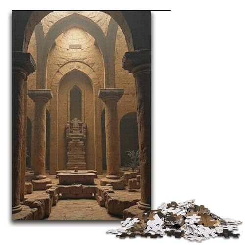 für Erwachsene Puzzle Antike Bühne 1000-teiliges Holzpuzzle für Erwachsene und Kinder ab 12 Jahren 1000 PCS (38 x 26 cm) von mowenbingpeng