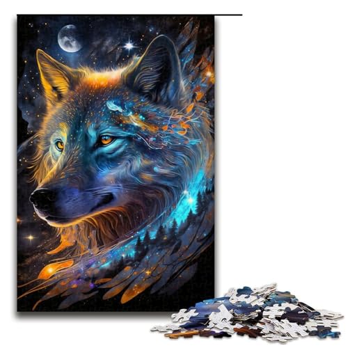 für Erwachsene Puzzle Nebula Wolf 1000 Teile Holzpuzzle für Erwachsene und Kinder ab 12 Jahren 1000 PCS für Erwachsene Puzzle Nebula Wolf 1000 Teile Holzpuzzle für Erwachsene und Kinder ab 12 Jahren 1000 PCS von mowenbingpeng