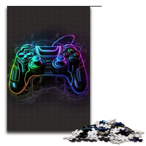 für Erwachsene Puzzle Neon-Spiel 1000 Teile Holzpuzzle für Erwachsene und Kinder ab 12 Jahren 1000 PCS von mowenbingpeng