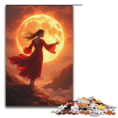 für Erwachsene Puzzle Sonne 1000-teiliges Holzpuzzle für Erwachsene und Kinder ab 12 Jahren 1000 PCS (38 x 26 cm) von mowenbingpeng