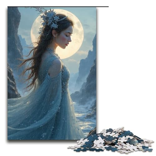 für Erwachsene Puzzle Wassermondhöhle 1000-teiliges Holzpuzzle für Erwachsene und Kinder ab 12 Jahren 1000 PCS (75 x 50 cm) von mowenbingpeng