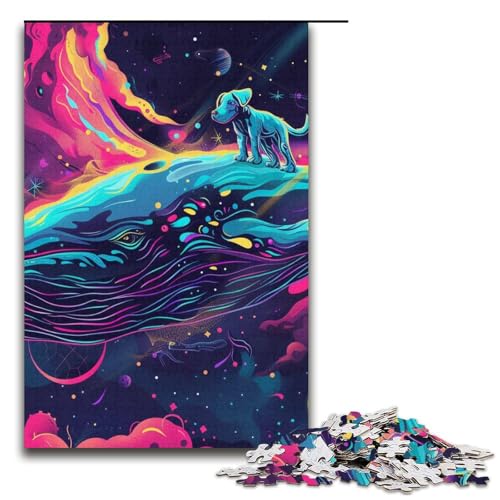 für Erwachsene psychedelisches 1000-teiliges Papierpuzzle für Erwachsene und Kinder ab 12 Jahren 1000 Teile (38 x 26 cm) von mowenbingpeng