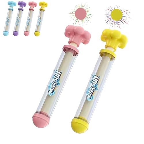 Firework Water Spray Gun - 2/4PCS Fireworks Water Gun, Funny Romantic Firework Water Gun for Family Gatherings, Water Festivals, Pool Parties (Pink+Yellow) von moytarcp