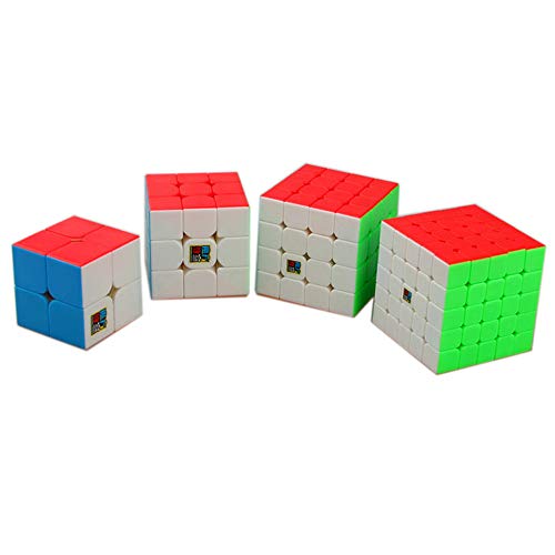 moyu MoFangJiaoShi MFJS Stickerless Geschwindigkeit Cube Bundle 2x2 3x3 4x4 5x5 Zauberwürfel Cubing Klassenzimmer Smooth Puzzles von Moyu
