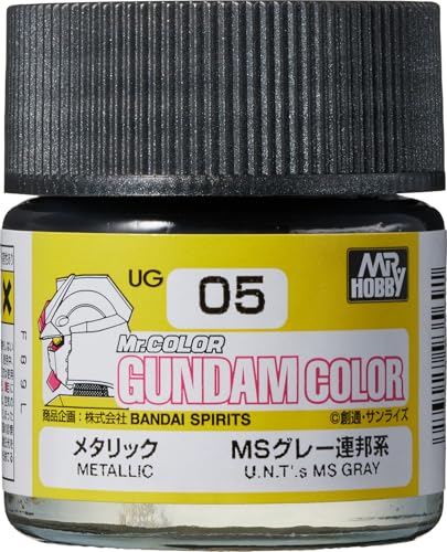 Mr. Gundam Color UG05 MS Metallic Gray U.E Paint 10ml Bottle Hobby von GSI Creos