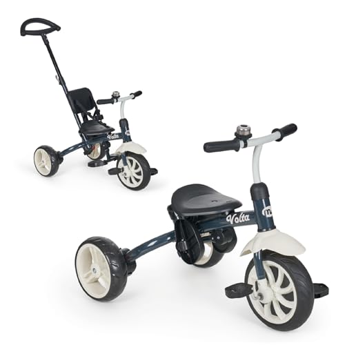 MS - 5-in-1 Volta Laufrad für Babys - Kinderfahrrad ab 1 Jahr bis 5 Jahren - vom Dreirad zum Fahrrad mit oder ohne Pedale - anpassbar und transformierbar von ms