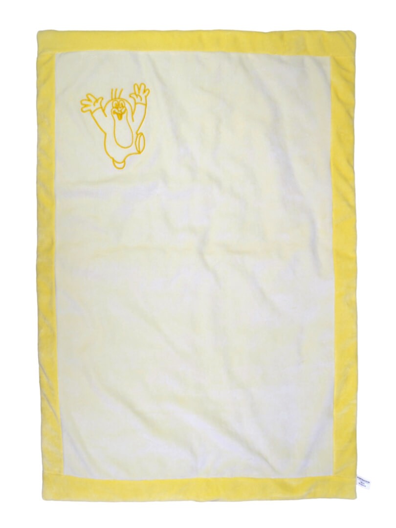Baby-Decke der kleine Maulwurf, gelb, 85x60 cm von munabo