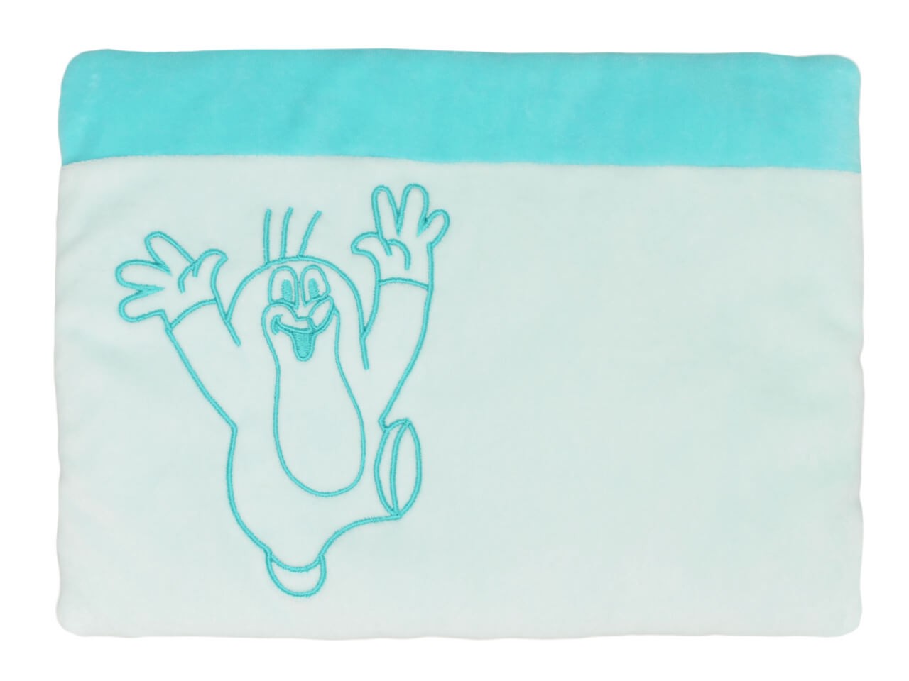 Baby-Kissen der kleine Maulwurf, türkis Baby-Kissen der kleine Maulwurf, türkis von munabo
