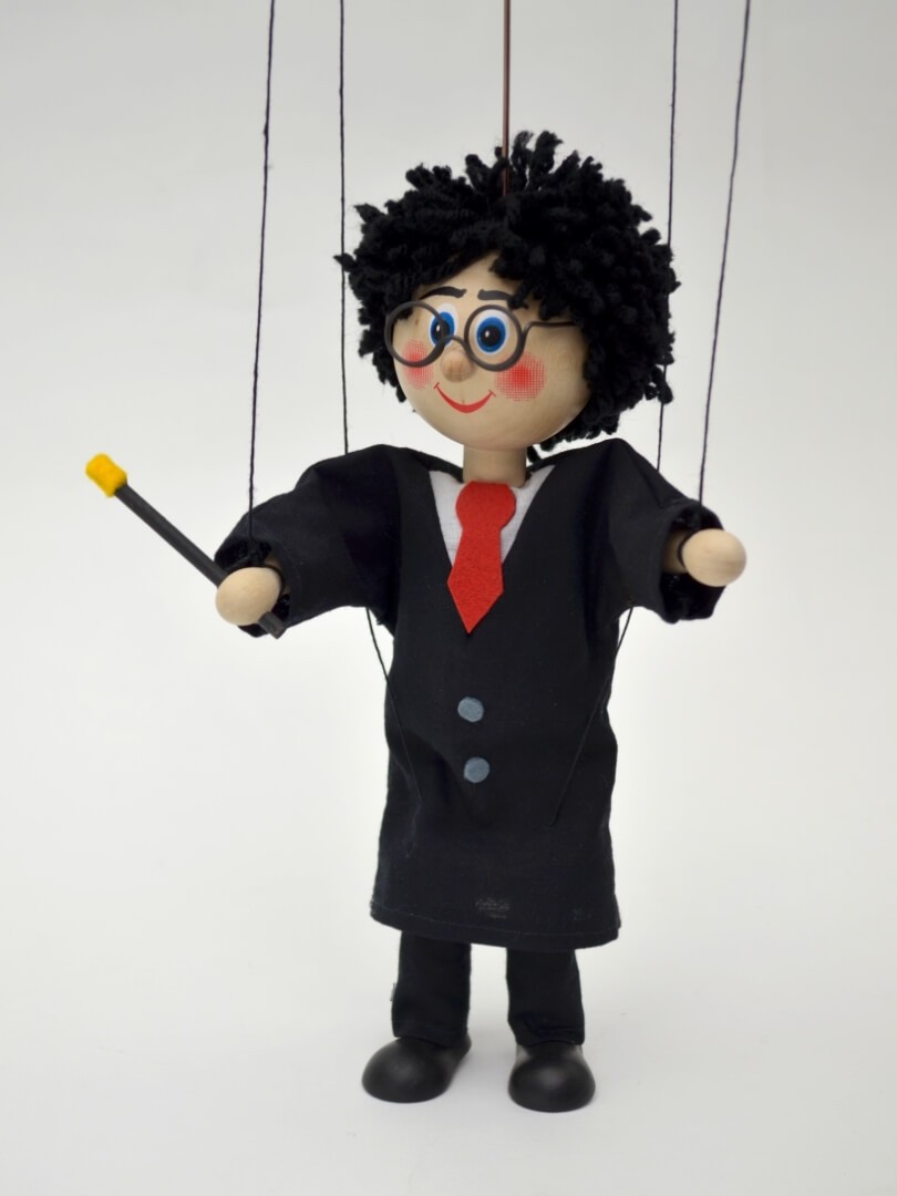 Dekorationsartikel Marionette Zauberer 20cm von munabo