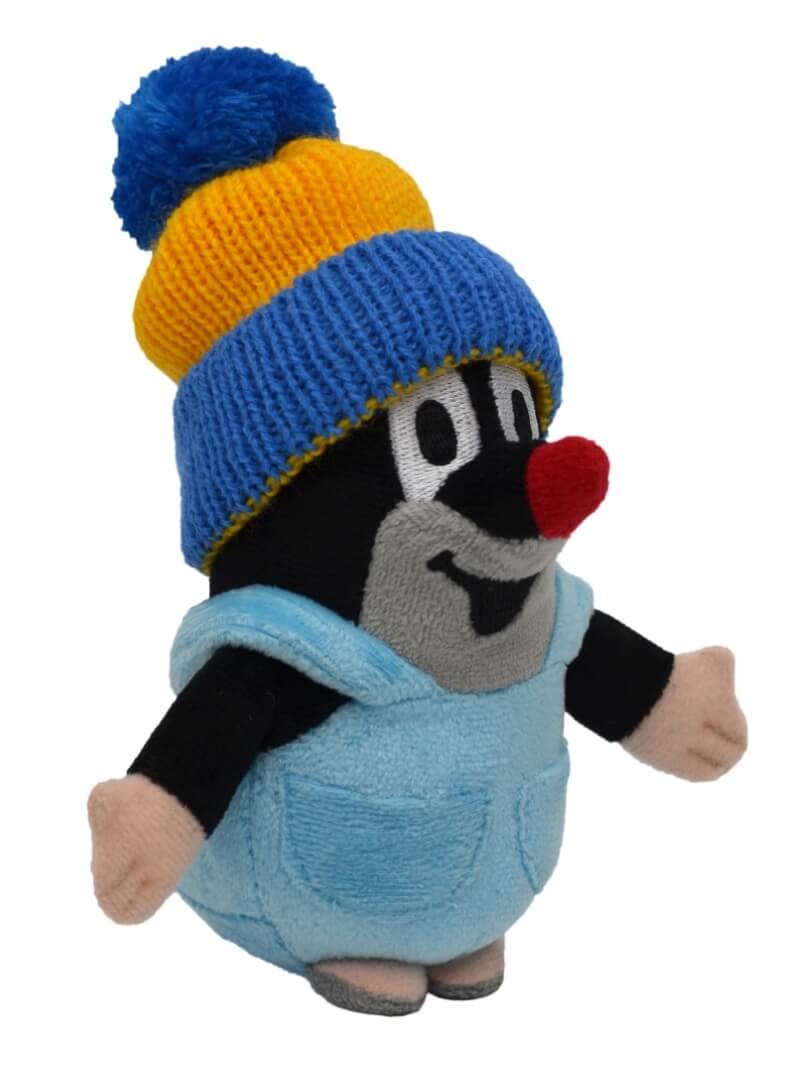 Der kleine Maulwurf mit Hose, blau-gelber Mütze, 14cm - Plüschtier Maulwurf Der kleine Maulwurf mit Hose, blau-gelber Mütze, 14cm - Plüschtier Maulwurf von munabo