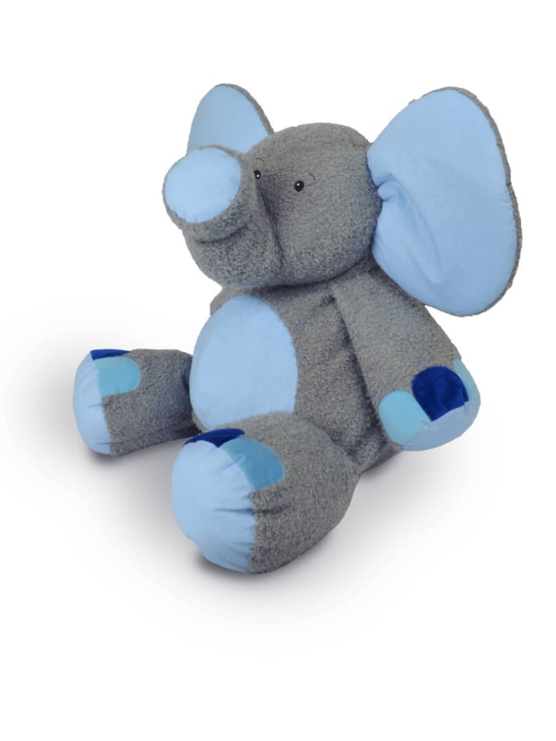 Elefant Valda 90 cm, grau-blau von munabo