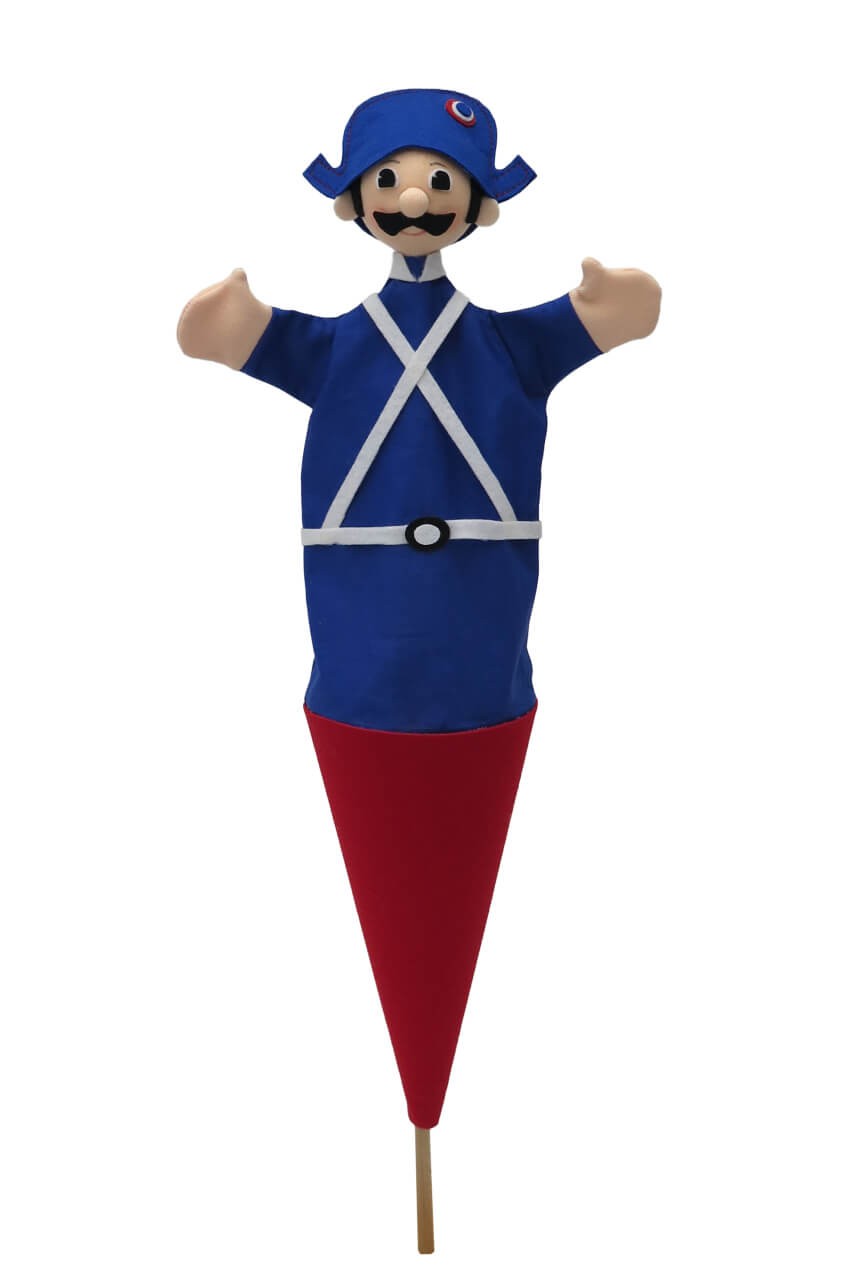 Gendarm 55cm 3in1, Tütenkasper Gendarm 55cm 3in1, Tütenkasper von munabo