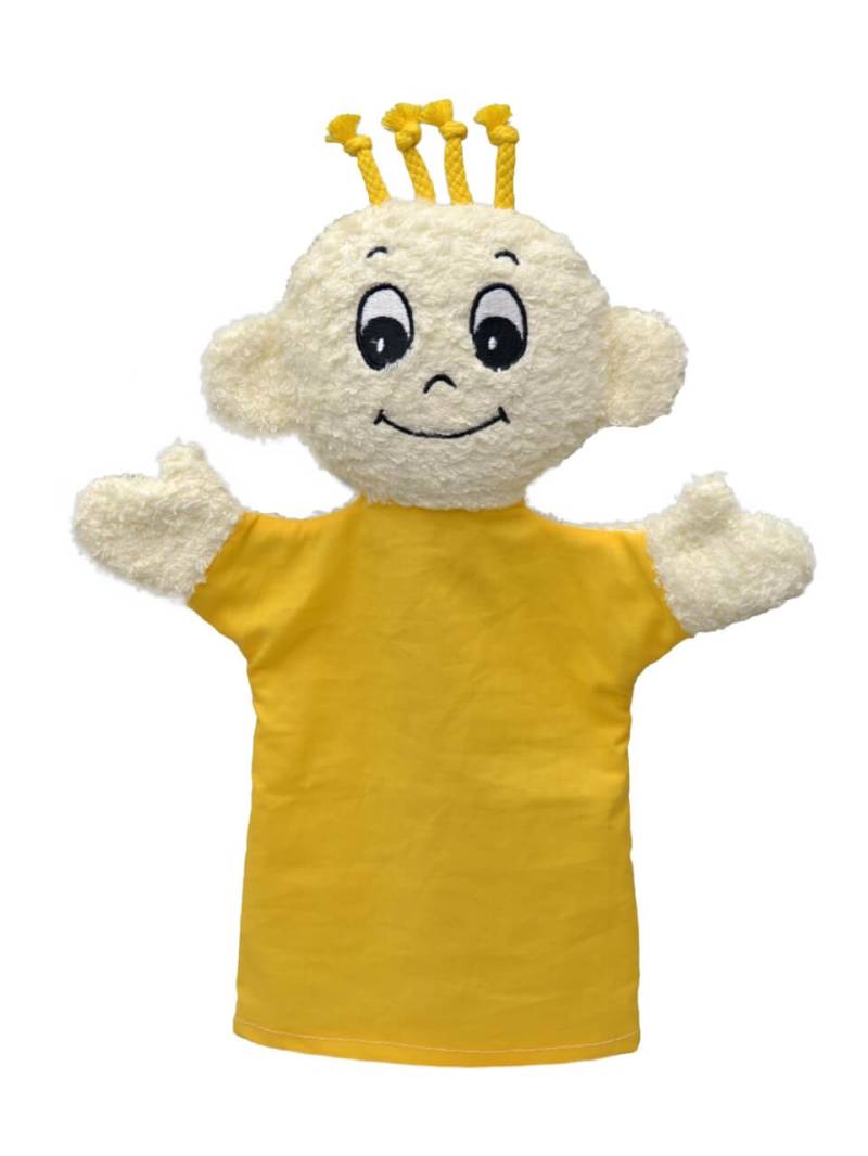 Handpuppe Emotionen, Zufriedenheit - Lehrmittel von munabo