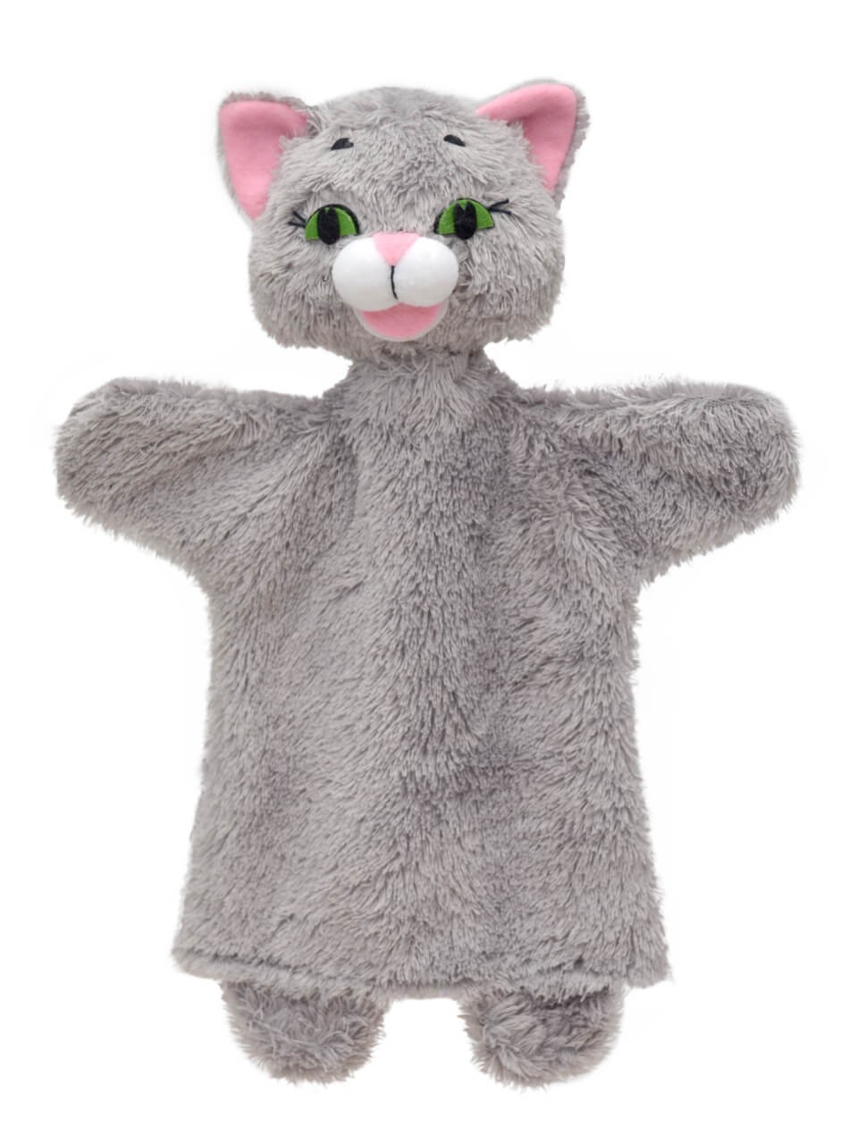 Handpuppe Kätzchen grau, 26cm - Plüschhandpuppe Handpuppe Kätzchen grau, 26cm - Plüschhandpuppe von munabo
