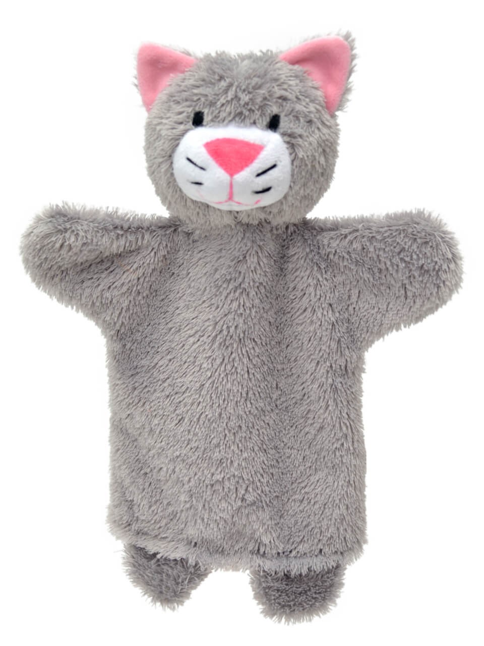 Handpuppe Kätzchen grau, 27cm - Kaspertheater Handpuppen von munabo