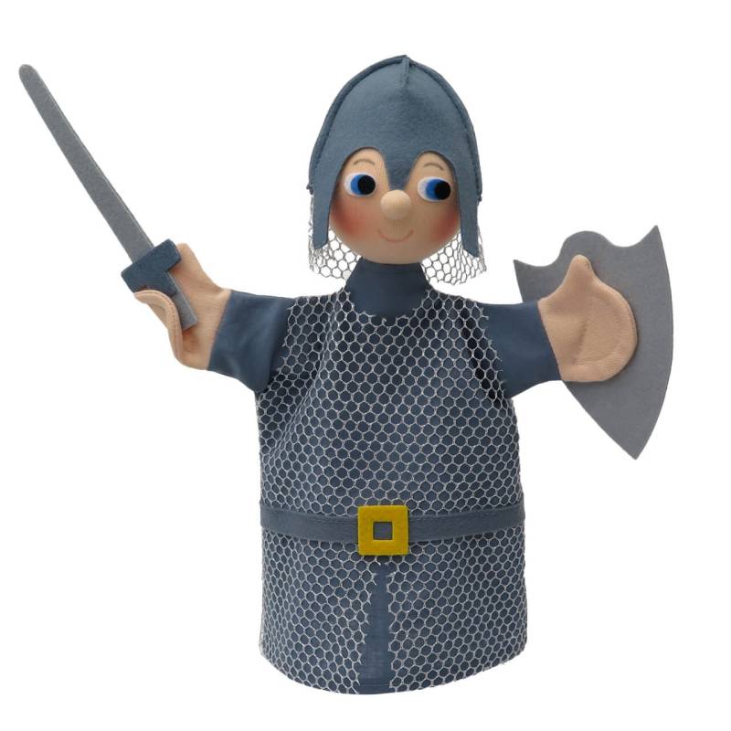 Handpuppe Ritter silber, 28cm von munabo