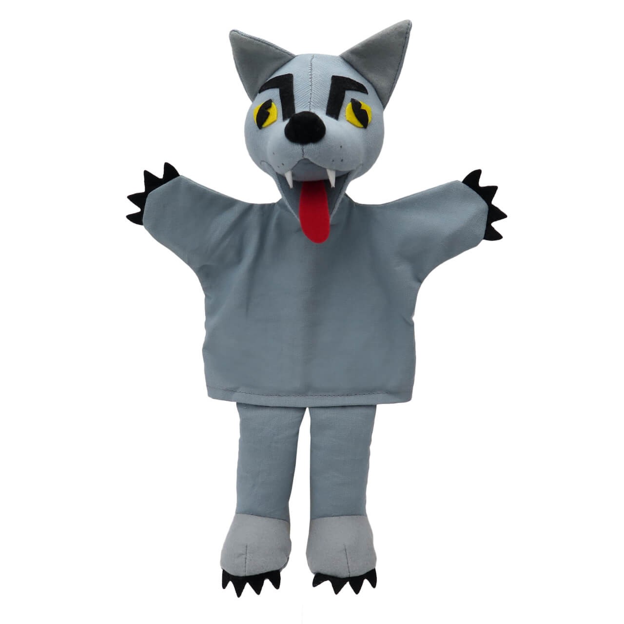 Handpuppe Wolf, mit Beinen, Grösse 30cm von munabo