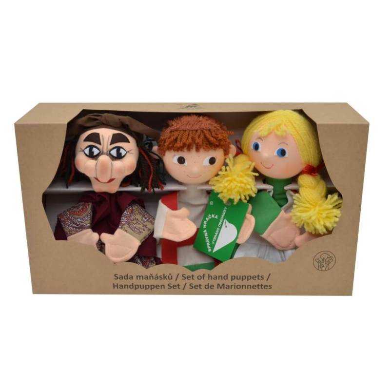 Handpuppen-Set Hänsel und Gretel, in Geschenkbox von munabo