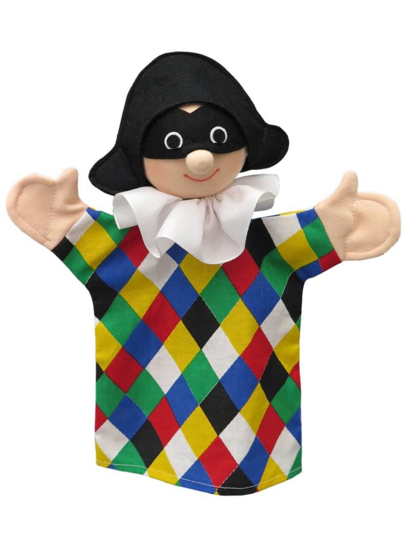 Harlekin 27 cm, Handpuppe von munabo