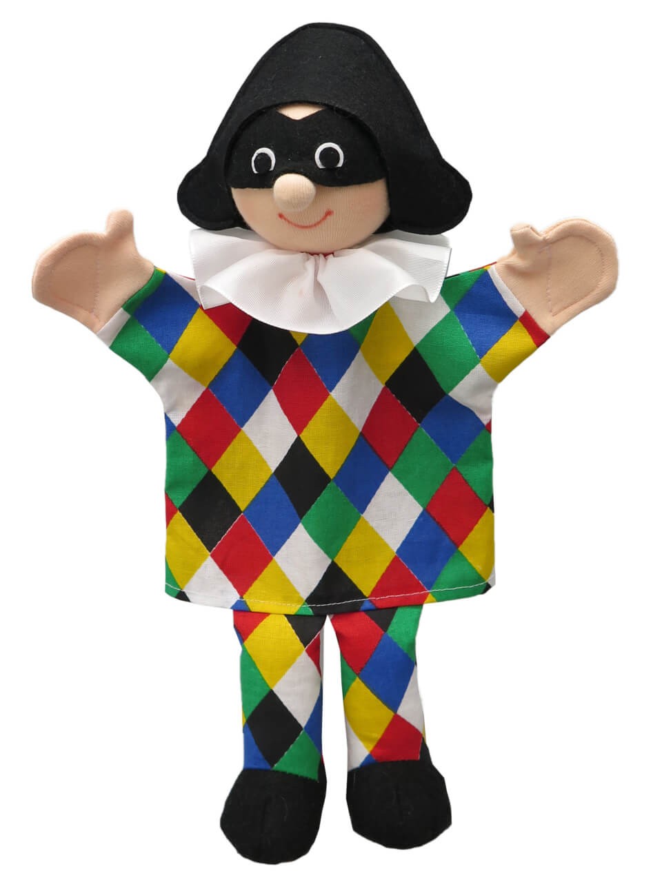 Harlekin 32 cm, Handpuppe Harlekin 32 cm, Handpuppe von munabo