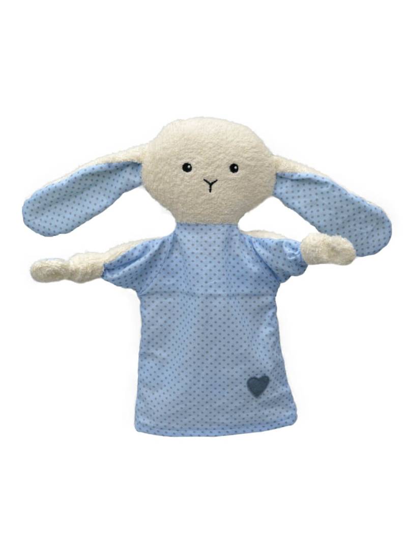 Hase 27 cm, Frotteehandpuppe von munabo