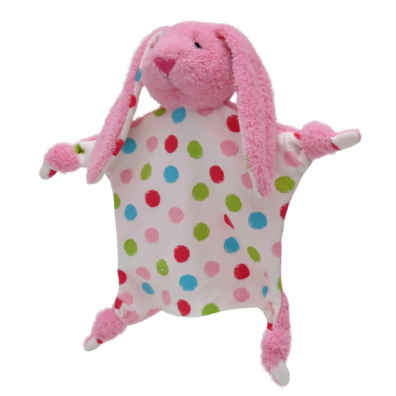 Schmusehandpuppe Kaninchen 30cm rosa von munabo