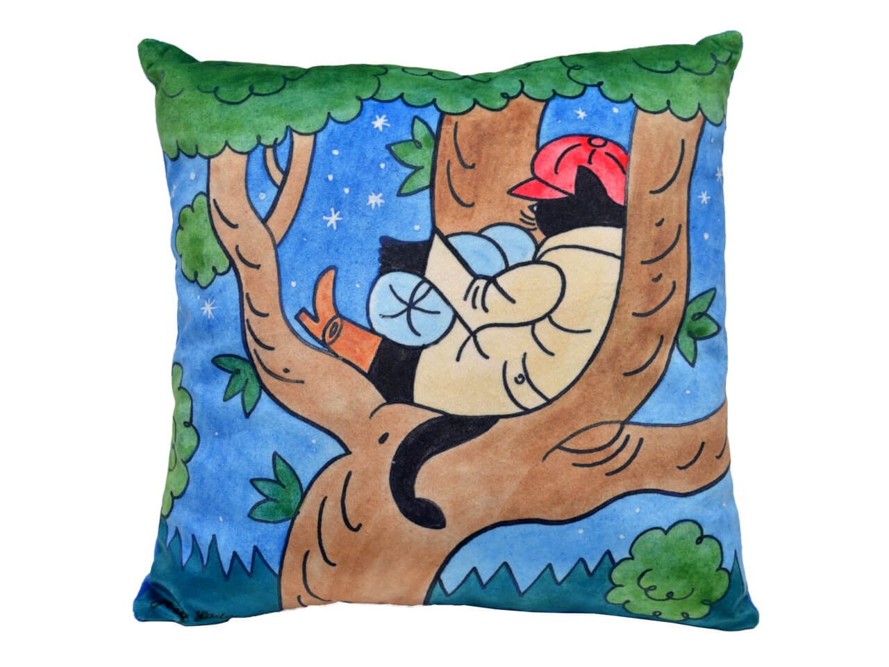 Kissen 30x30 cm, Kater Mikes, Baum Kissen 30x30 cm, Kater Mikes, Baum von munabo