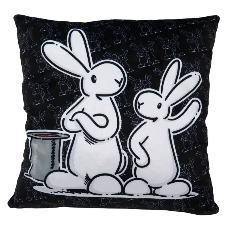 Kissen 30x30cm, Bob&Bobek, schwartz von munabo