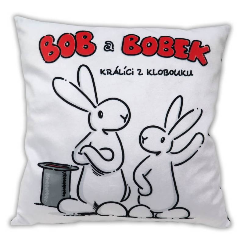 Kissen 30x30cm, Bob&Bobek, weiss von munabo