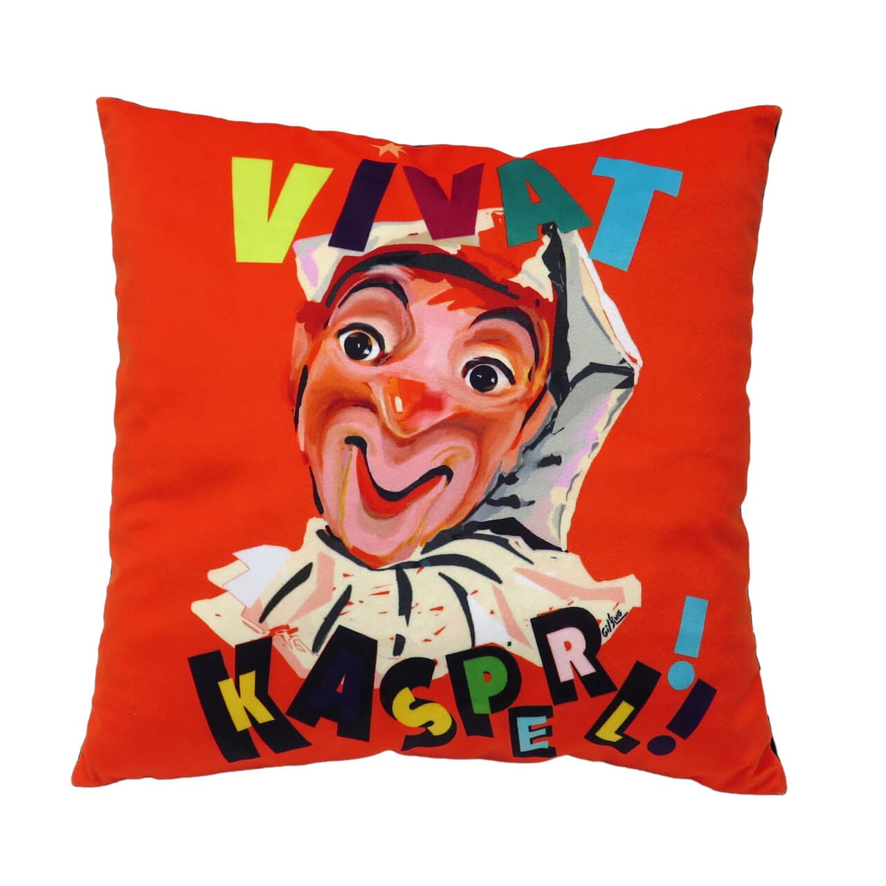 Kissen 30x30cm, Vivat Kasperl, rot Kissen 30x30cm, Vivat Kasperl, rot von munabo