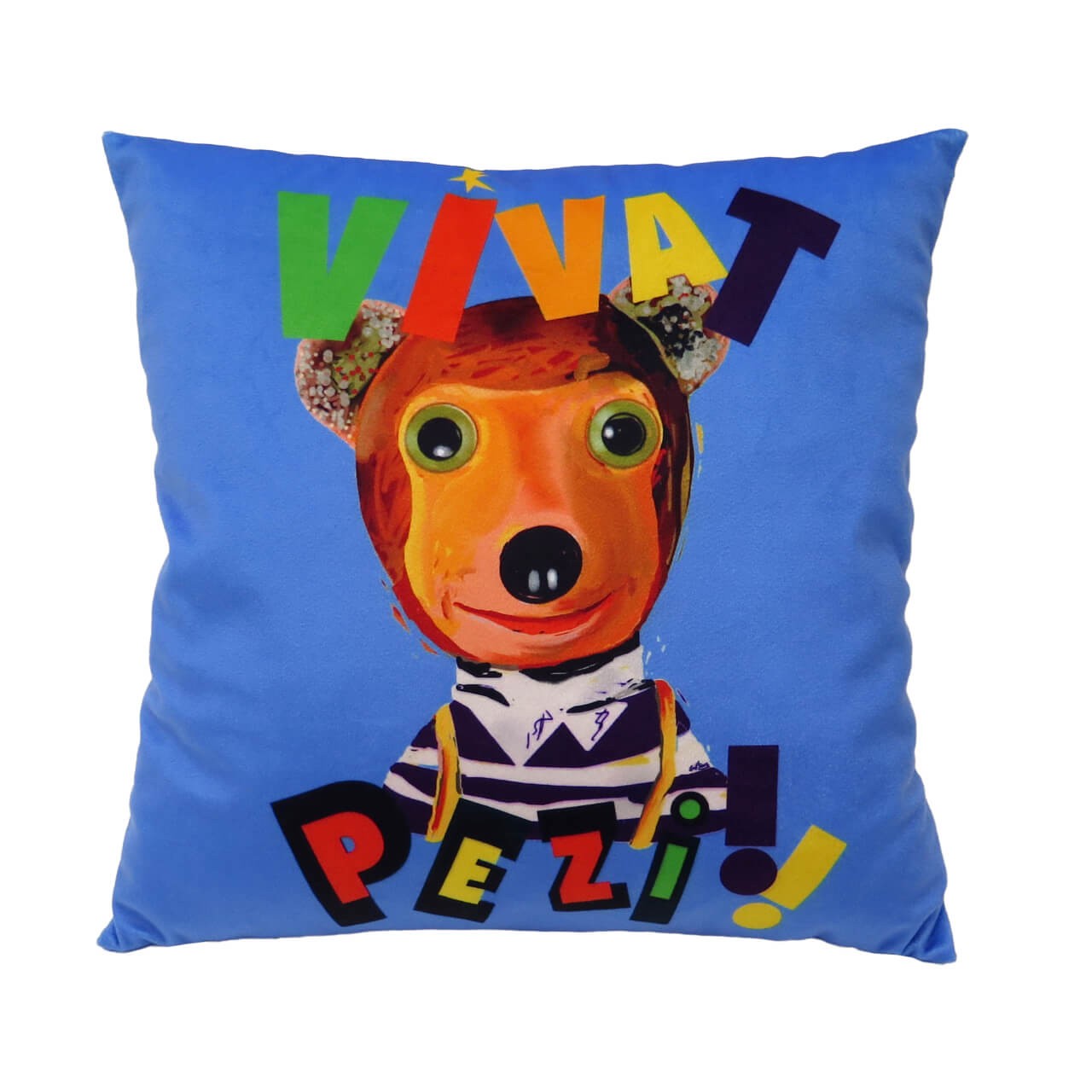 Kissen 30x30cm, Vivat Pezi, blau Kissen 30x30cm, Vivat Pezi, blau von munabo