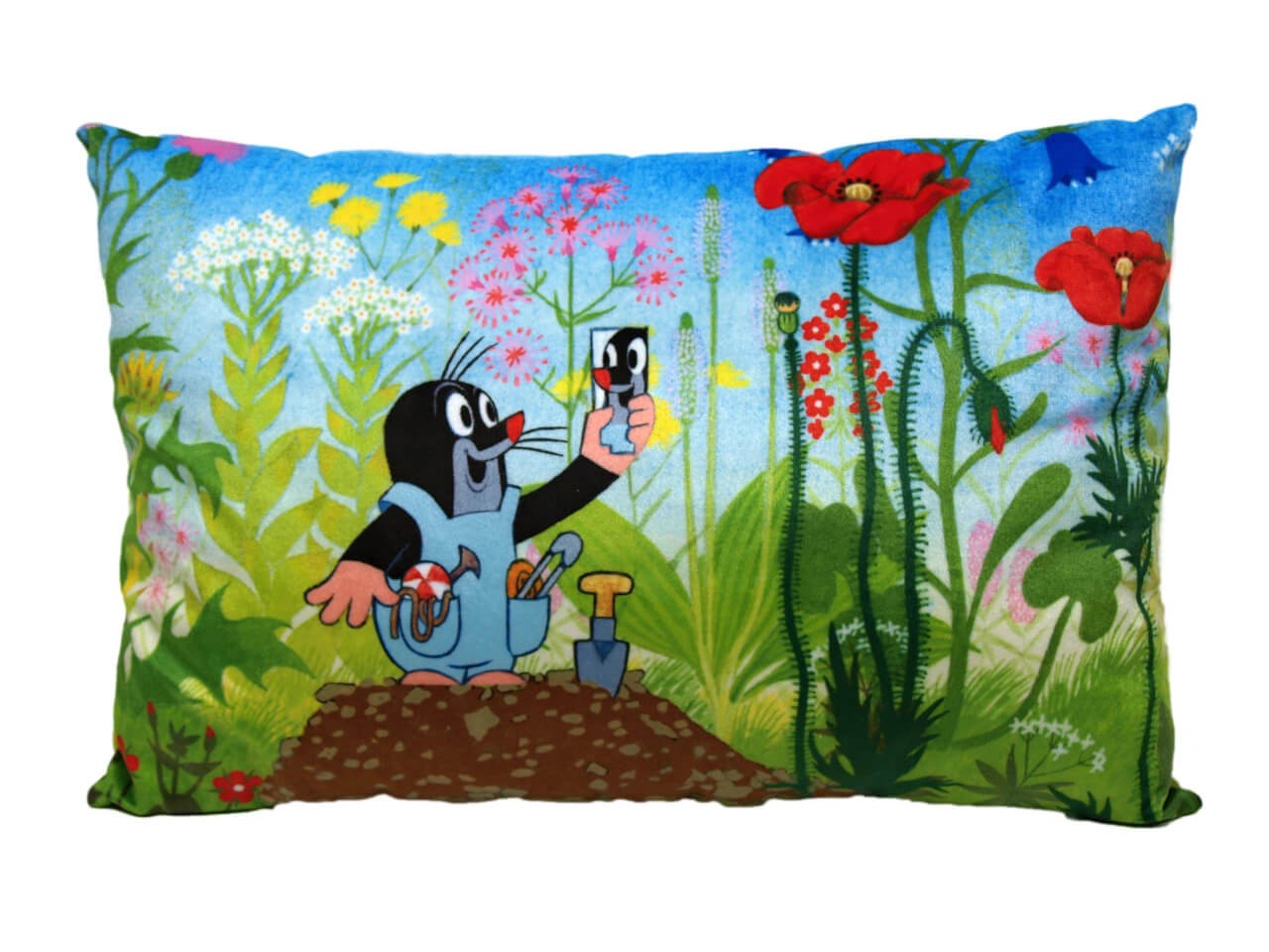 Kissen der kleine Maulwurf mit Hose, 45x30cm - Kinderkissen Kissen der kleine Maulwurf mit Hose, 45x30cm - Kinderkissen von munabo