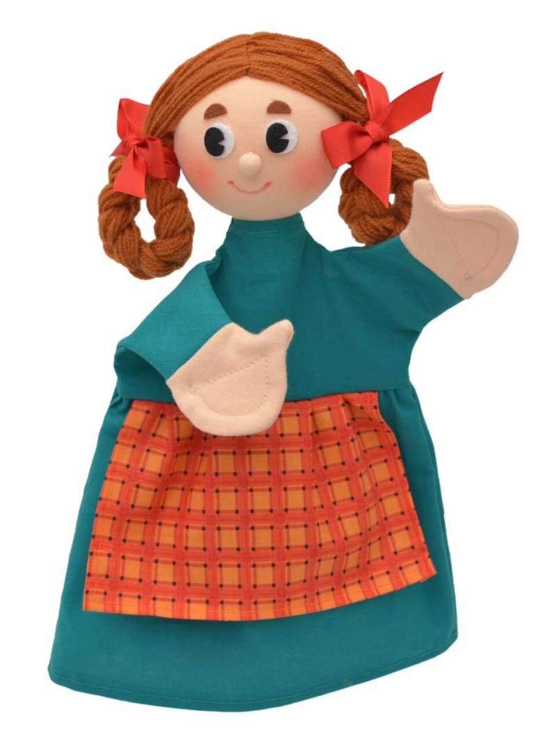 Mädchen Gretel 26 cm, Handpuppe von munabo