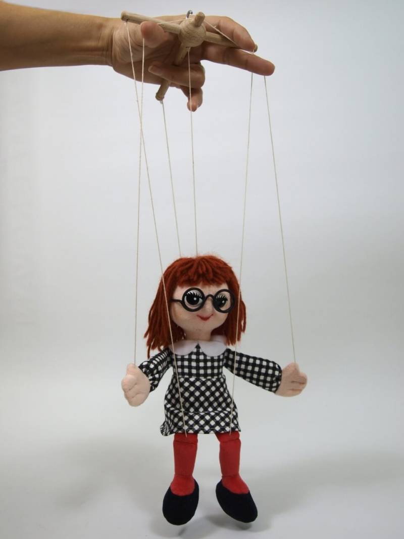 Manicka 25cm, Textilmarionette von munabo